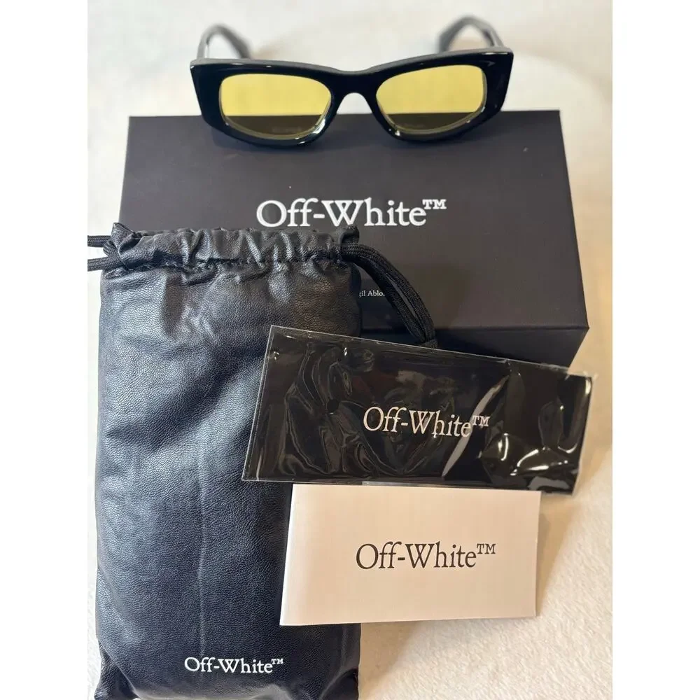 New Off-White Black/Yellow Sunglasses - Giftable!